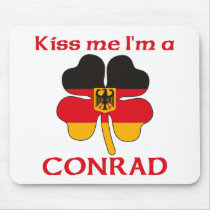 Personalized German Kiss Me I'm Conrad Mouse Pad