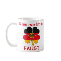 Personalized German Kiss Me I'm Faust Mugs