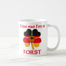 Personalized German Kiss Me I'm Forst Coffee Mug