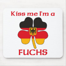Personalized German Kiss Me I'm Fuchs Mouse Pad