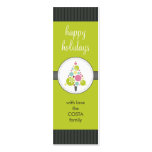 PERSONALIZED GIFT TAG :: modern spotty tree AP3