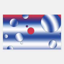 Personalized Gifts for Cubans: Flag Colours of Cub Rectangle Sticker