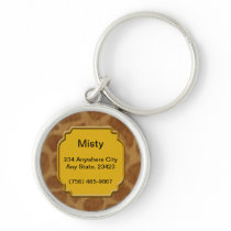 Personalized Giraffe Pet ID Tag Keychains