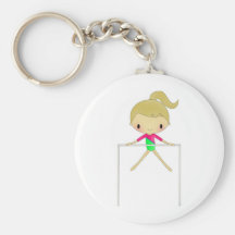 Personalized Girls Gymnastic apparel & accessories Keychain