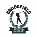 Personalized Golf Emblem with Laurel Leaves Polo Shirt