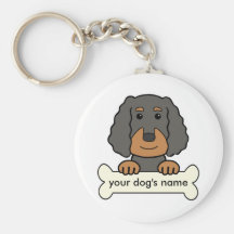 Personalized Gordon Setter Key Chains