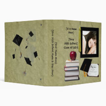 Personalized Graduation or High School Memory Book Vinyl Binder