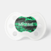 Personalized Green Grunge Pacifier pacifiers