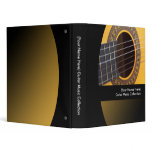 Personalized Guitar Music Binder binders
