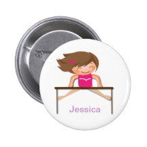 Personalized GYMNASTICS Girl Bars Gifts Buttons