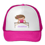 Personalized GYMNASTICS Girl Bars Gifts Trucker Hats