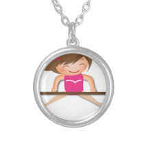 Personalized GYMNASTICS Girl Bars Gifts Necklaces