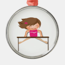 Personalized GYMNASTICS Girl Bars Gifts Ornament
