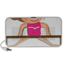 Personalized GYMNASTICS Girl Bars Gifts Portable Speaker