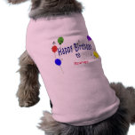Personalized Happy Birthday to ... Song Pet Clothes