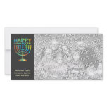 Personalized Happy Hanukkah Manorah Photo Cards