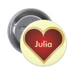 Personalized Heart Button