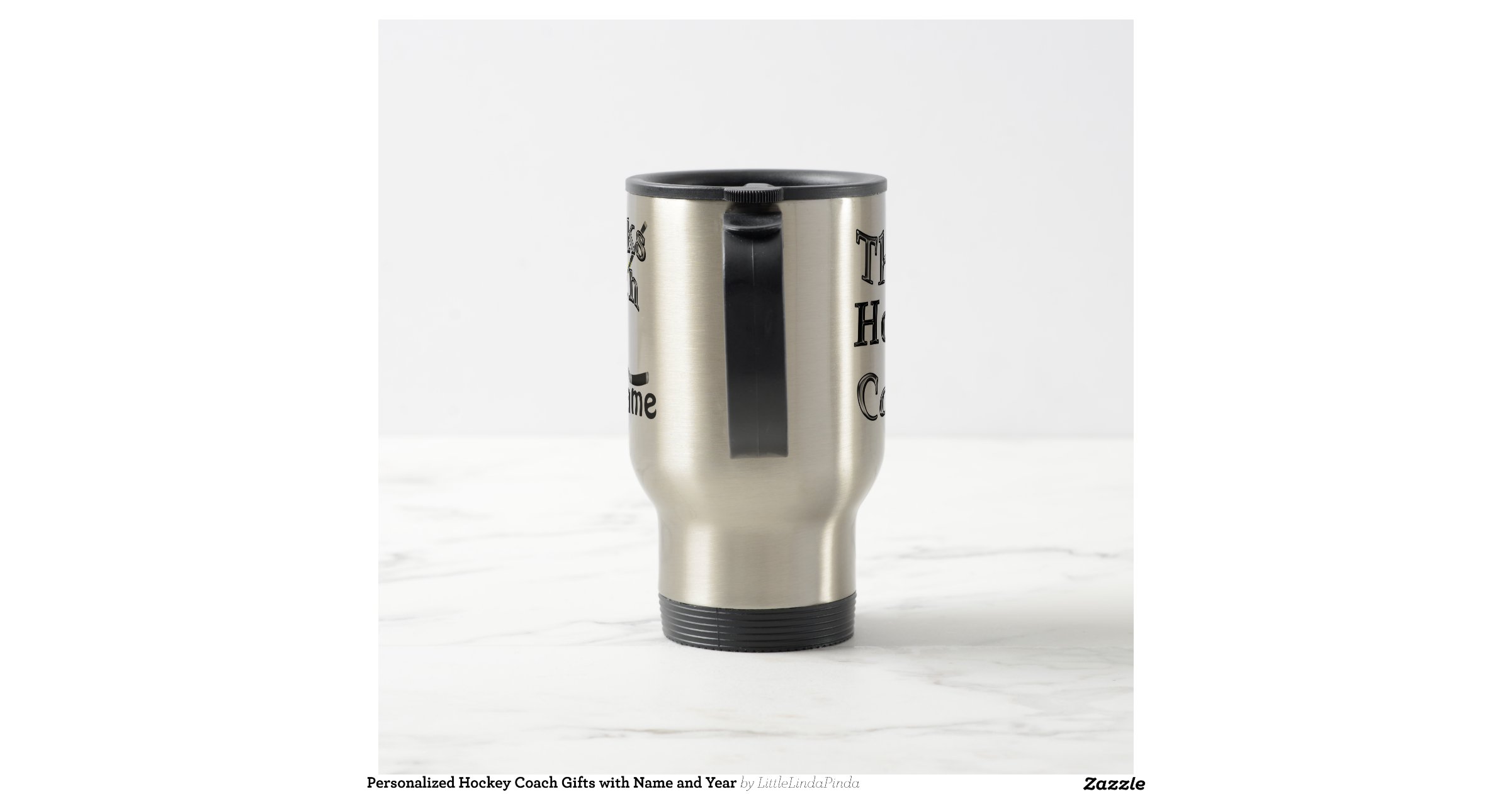 Personalized Hockey Coach Gifts with Name and Year Stainless Steel