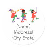 Personalized Holiday Address Labels Stickers