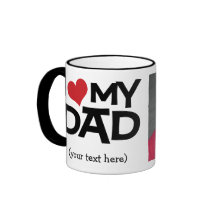 Personalized I Love My Dad Photo Mug