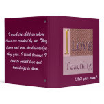 Personalized I Love Teaching Binder