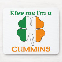 Personalized Irish Kiss Me I'm Cummins Mouse Mats