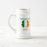 Personalized Irish Kiss Me I'm Duff mugs