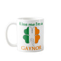 Personalized Irish Kiss Me I'm Gaynor mugs