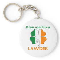 Personalized Irish Kiss Me I'm Lawder keychains