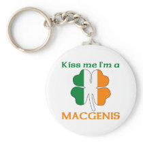 Personalized Irish Kiss Me I'm Macgenis keychains