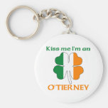 Personalized Irish Kiss Me I'm O'Tierney Key Chain