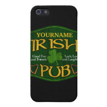 Personalized Irish Pub Sign Cover For iPhone 5