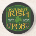 Personalized Irish Pub Sign Drink Coasters