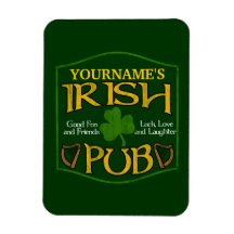 Personalized Irish Pub Sign Magnet