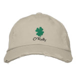 Personalized Irish Shamrock Hat, Baseball Cap embroidered hats