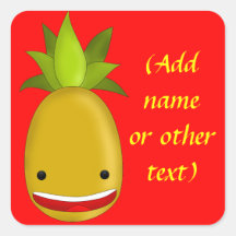 Personalized Kawaii Pineapple Sticker