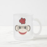Personalized Kids Frosted Sock Monkey Mug