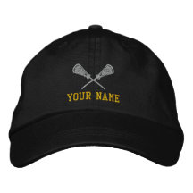 Personalized Lacrosse Your Name Embroidered Cap Embroidered Baseball Caps