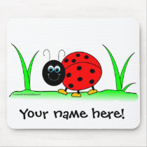 Personalized Ladybug Mousepad mousepads