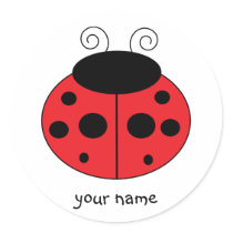 Personalized Ladybug Sticker