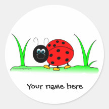 Personalized Ladybug Sticker
