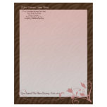 Personalized Letterhead, Feminine letterhead