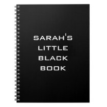 Personalized Little Black Book Notebook notebooks