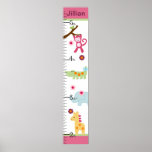 Personalized Lollipop Jungle/Animals Growth Chart Posters
