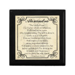 Personalized Lord's Prayer Bible Verse Trinket Box gift boxes