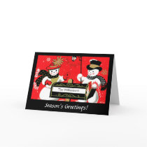 Personalized Mailbox Snowman Couple