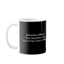 Personalized Marathon Runner 26.2 Keepsake Black Coffee Mug