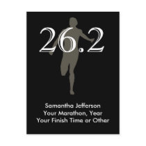 Personalized Marathon Runner 26.2 Keepsake Black