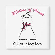 Personalized Matron of Honour Gifts Magnet