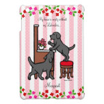 Personalized Mom's Black Lab Puppy Duo